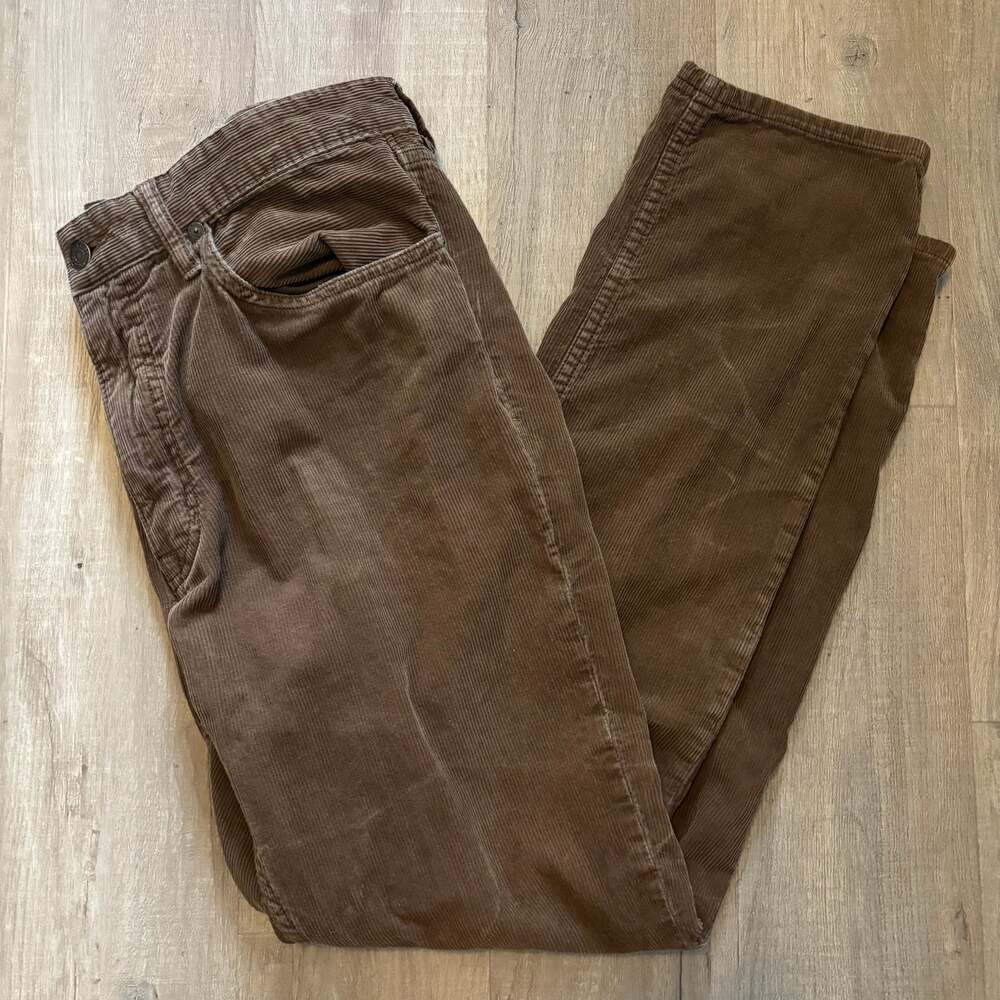 Men’s Vintage Ralph Lauren Burgundy Corduroy Dress Pants